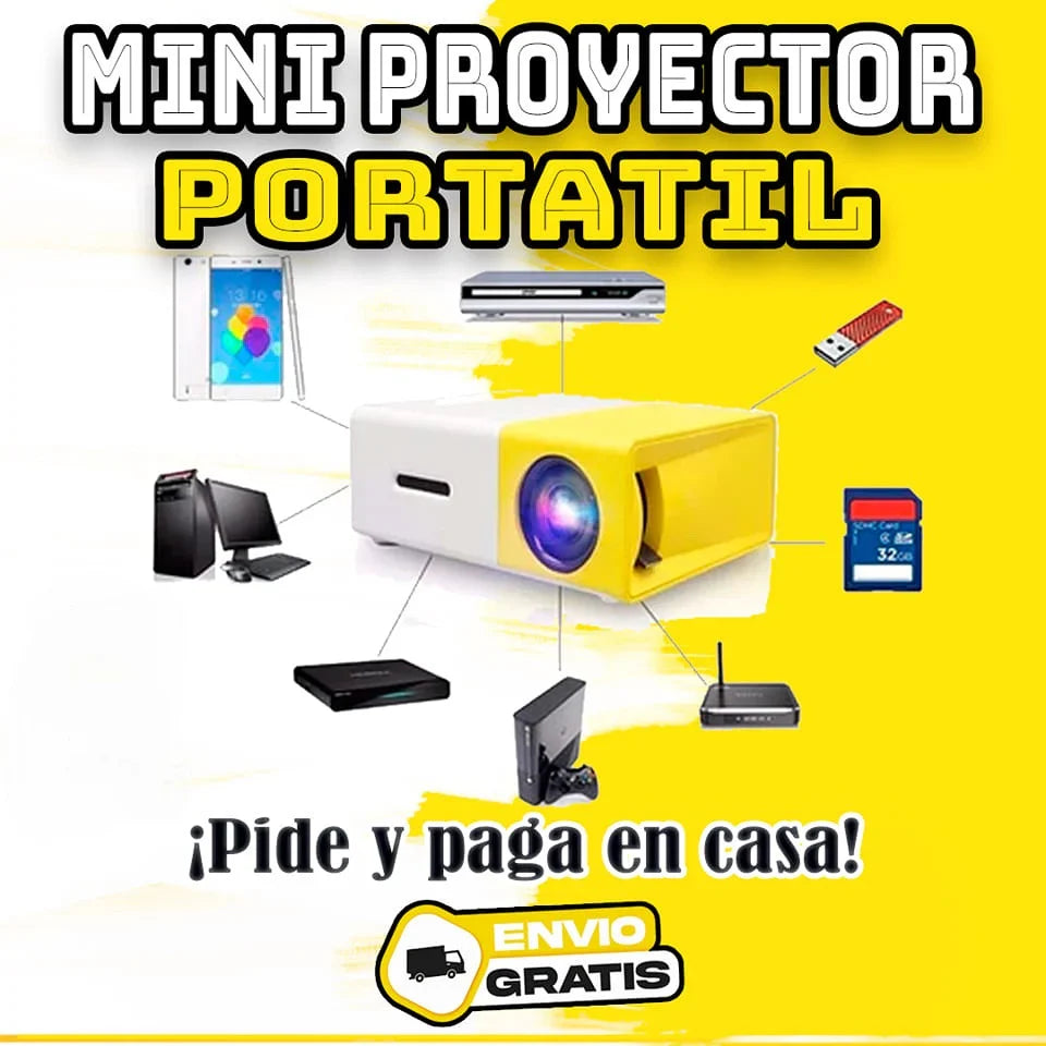 VisionLux369 - MINI PROYECTOR LED PORTATIL™